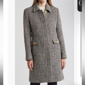 Sam Edelman Women tweed w inset waist jacket size M
